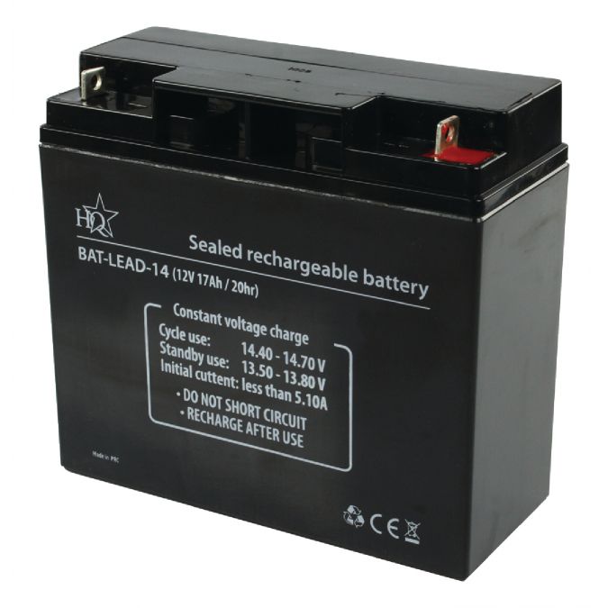 12v 12 Volt 17.0Ah 17000mAh Lead Acid Battery