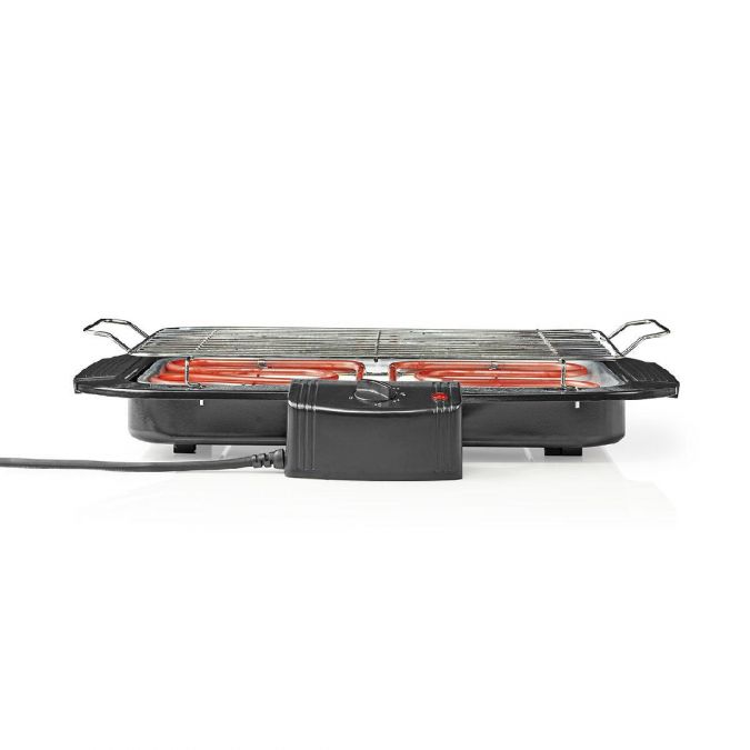 Electric Outdoor Garden Barbecue BBQ Table Top Grill Rectangle 38x22cm 2000W