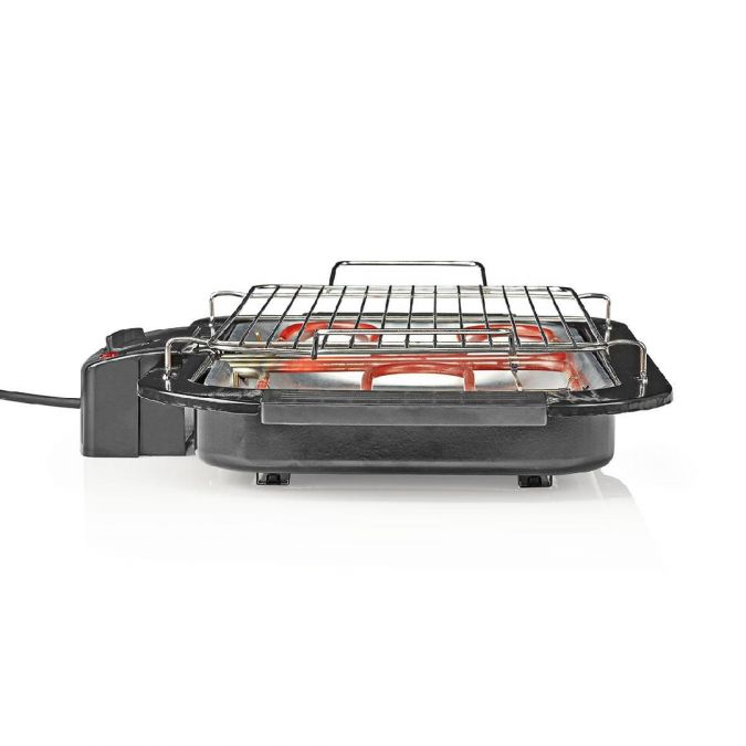 Electric Outdoor Garden Barbecue BBQ Table Top Grill Rectangle 38x22cm 2000W