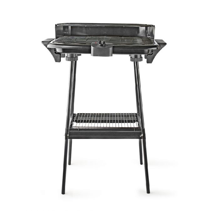 Electric Outdoor Garden Barbecue BBQ Grill Rectangle 46x28cm 2000W with Stand