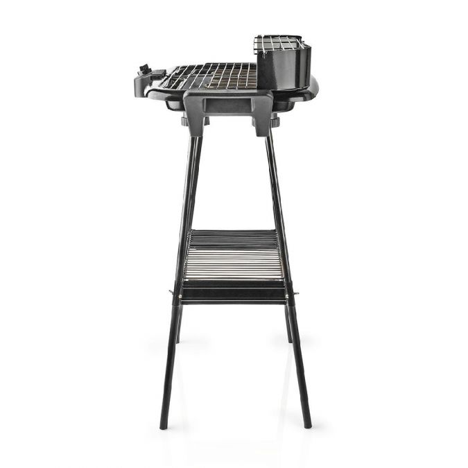 Electric Outdoor Garden Barbecue BBQ Grill Rectangle 46x28cm 2000W with Stand