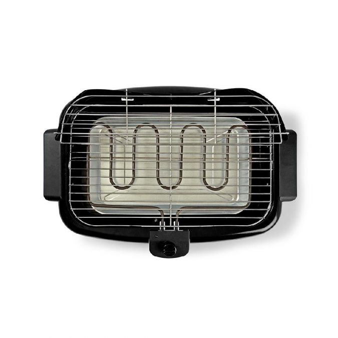 Electric Outdoor Garden Barbecue BBQ Grill Rectangle 46x28cm 2000W with Stand