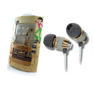 CLiPtec® Metalica Talk2Me BME717 In-Ear Headphones with cable wrap - Gold