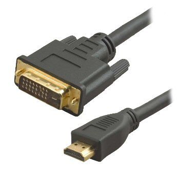 Ex-Pro Gold Professional HDMI to DVI-D Cable Lead 24K Gold, 1080p - HDMI 1.3b (125283-49) Compliant - 7.5m