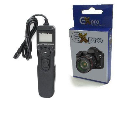 Ex-Pro RM-S1AM, RM-L1AM Timer Remote Shutter Release cable switch with LCD Display for Sonly Alpha DSLR Cameras