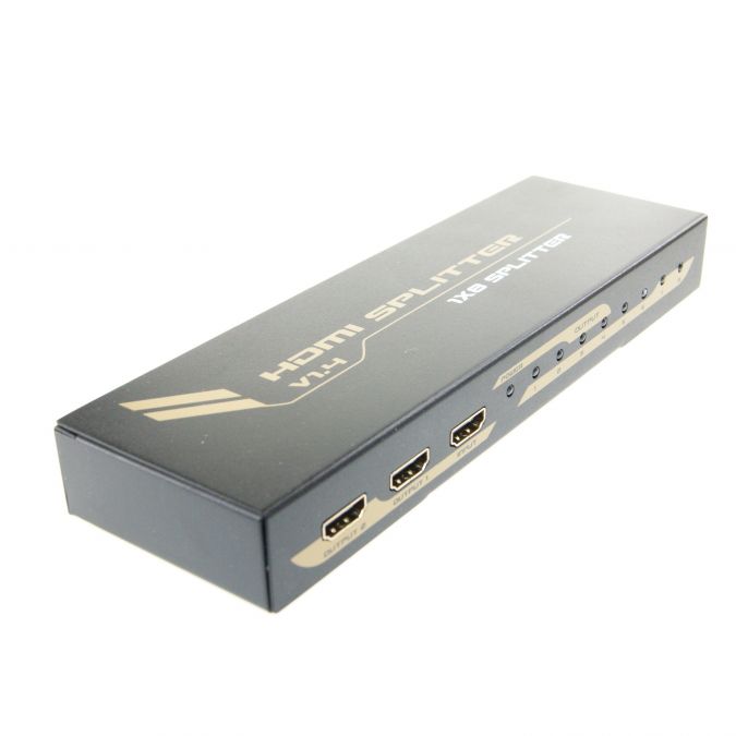 Ex-Pro® AV-Pro HDMI 8 Port 4K splitter - 1 to 8 Port HDMI Splitter V1.4 3D 2K4K Supported
