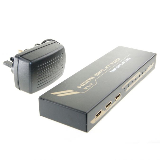 Ex-Pro® AV-Pro HDMI 8 Port 4K splitter - 1 to 8 Port HDMI Splitter V1.4 3D 2K4K Supported