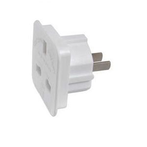 Ex-Pro Travel Adapter Converts UK Plugs Plug to 2 pin (Round & Flat)