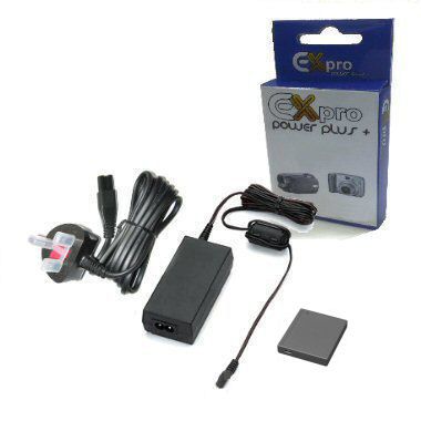 Ex-Pro® Replacement Panasonic DMW-AC5EB 5.1v 1.1Amp, AC Mains Power Supply Adapter & DMW-DCC5 Battery coupler kit