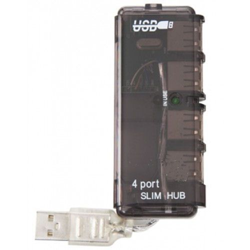 Ex-Pro® 4 Port High Speed USB 2.0 Slim Mini Hub Laptop PC etc.