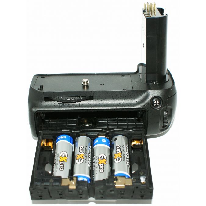 Ex-Pro® Power Grip Nikon MB-D80 (EN-EL3e) Series for Nikon, with infrared remote shutter release.