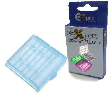 Ex-Pro® AA/AAA Battery Case Tough Store storage - Blue - 1 Case