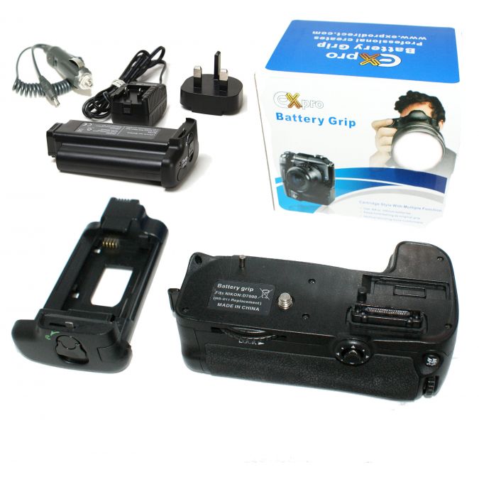 Ex-Pro® Power Grip Nikon MB-D11 VALUE KIT (EN-EL15/EN-EL15a) Series for Nikon & EN-EL15a Battery Grip Lithium Battery