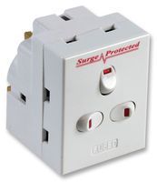 Ex-Pro® Switched Surge Protected adaptor 3 way individual switched multi adaptor fitted with 13A fuse. BS5733/A approved.