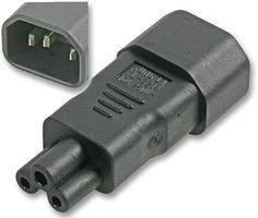 Ex-Pro® C5 (Clover Plug) to IEC C14 (IEC Socket) Adapter