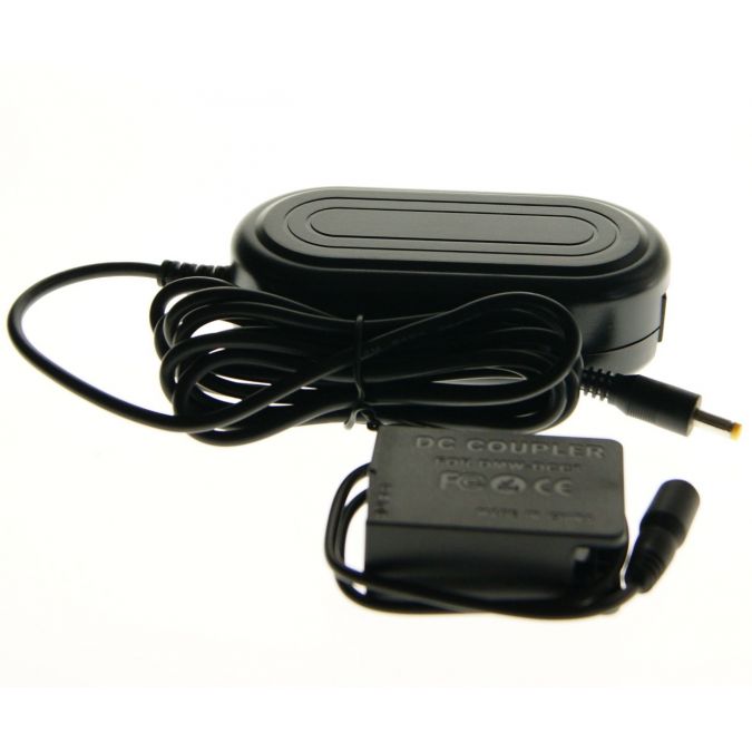 Ex-Pro® Panasonic DMW-AC8 AC Mains Power Supply Adapter & DMW-DCC8E Battery coupler kit