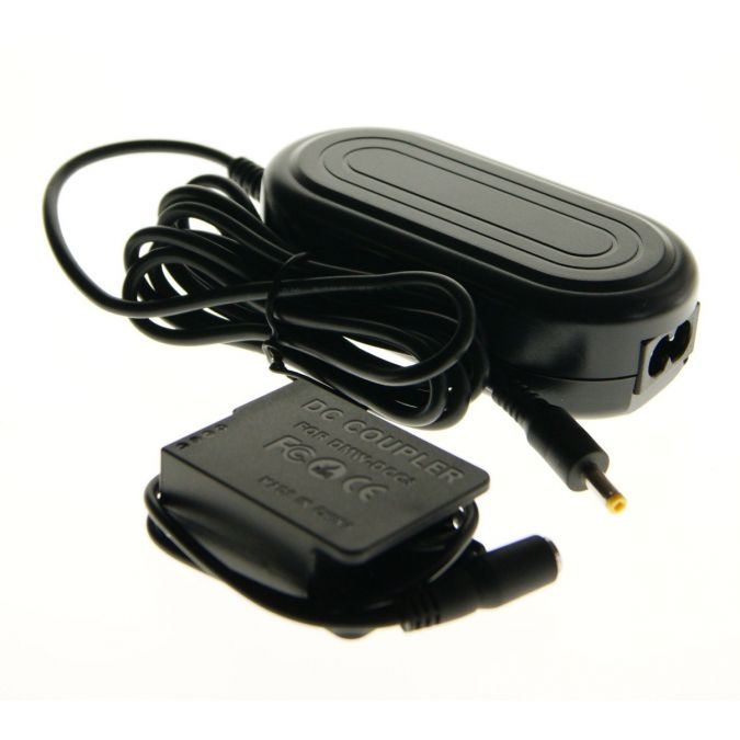 Ex-Pro® Panasonic DMW-AC8 AC Mains Power Supply Adapter & DMW-DCC8E Battery coupler kit