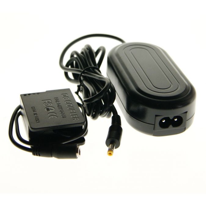 Ex-Pro® Panasonic DMW-AC8 AC Mains Power Supply Adapter & DMW-DCC8E Battery coupler kit