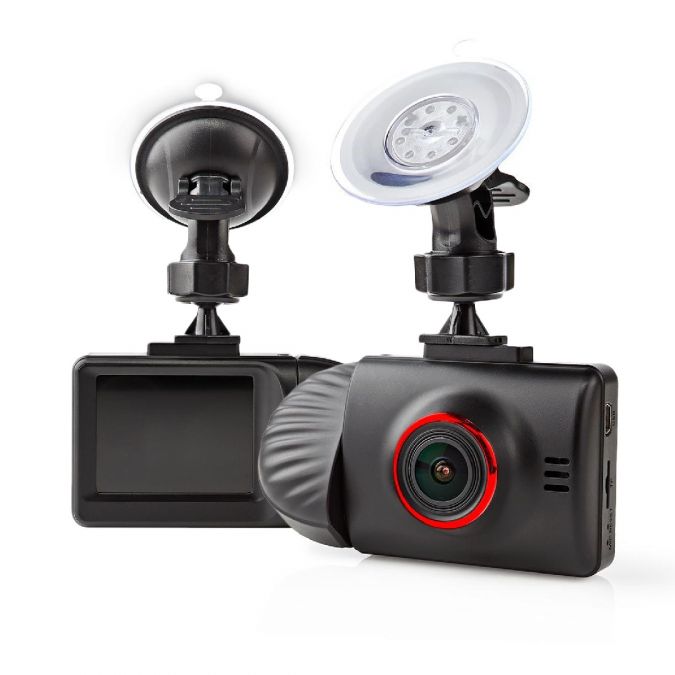 Dash Cam, Wide Quad Full HD 1440p 2K Front Dual Camera In Car Dashboard Dashcam, 140° Wide Angle, with 2.31" LCD Display, Night Vision, Motion Detection, Parking Mode and G-Sensor