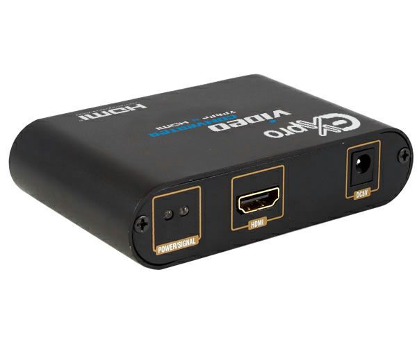 Ex-Pro® AV-Pro Component (YPbPr) to HDMI Converter with Stereo R/L Audio, 1080p Support Full HD