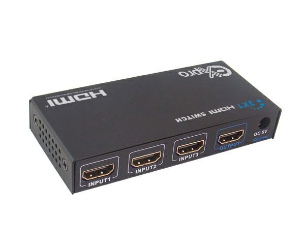 Ex-Pro® AV-Pro 3 Port HDMI v1.4 Full 3D Support/HDCP - HDMI Switcher
