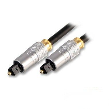 Ex-Pro 1.5m Professional Gold Metal Finished Optical Cable / Lead SPDIF Digital for Optical Connectivity