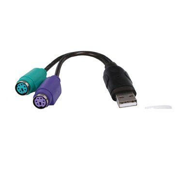 Ex-Pro USB to PS2 (Keyboard / Mouse) PC Adapter Lead Cable