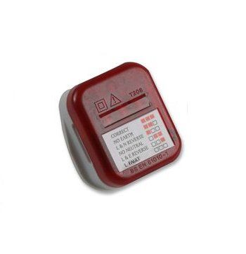 Ex-Pro Plug in Mains Tester, Suitable for testing the wiring correctness of a standard 13A trailing socket.