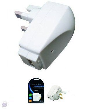 Ex-Pro USB Mains Charger/ Adapter 1000mA (1amp) 100-240v - (White)