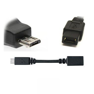 Ex-Pro Mini B / Mini-B to Micro B USB Adapter Motorola Type Adapter equivalent part SKN6252A