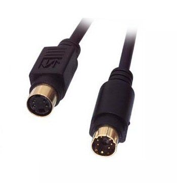 Ex-Pro - Standard - Gold S-VHS Video Lead Cable for Video Connection, Male to Female Extension Cable - 10m