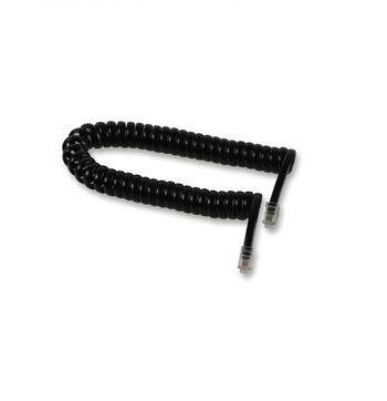 Ex-Pro Telephone Handset Coiled Black Cable, 3m