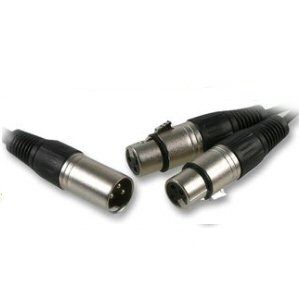 Ex-Pro XLR Cable (Socket) to 2 x XLR Socket Splitter - 1.5m