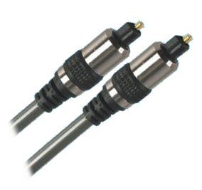 Ex-Pro 3m Chrome Plated Gold Optical Cable SPDIF Digital