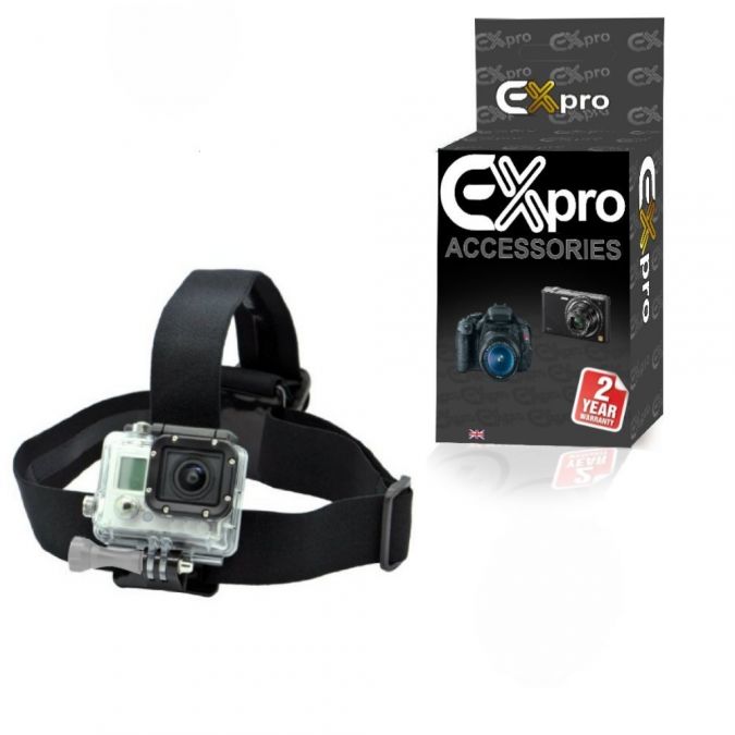 4 Ex-Pro® HM2 Adjustable Head Strap Camera Mount support for GoPro Hero HD 3 