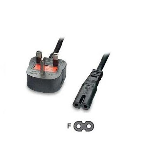 Ex-Pro 5m UK to IEC C7 3 Amp (Figure of 8) Mains Power Cable