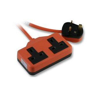 Ex-Pro 2 Way Gang Extension Garden / Outdoors / Rubber Orange - 2m