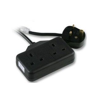 Ex-Pro 2 Way Gang Extension Garden / Outdoors / Rubber Black - 10m