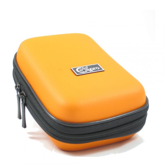 Ex-Pro® Large Orange Hard Clam Shock Proof Case for Ex-Pro P2S | BOXED2ME