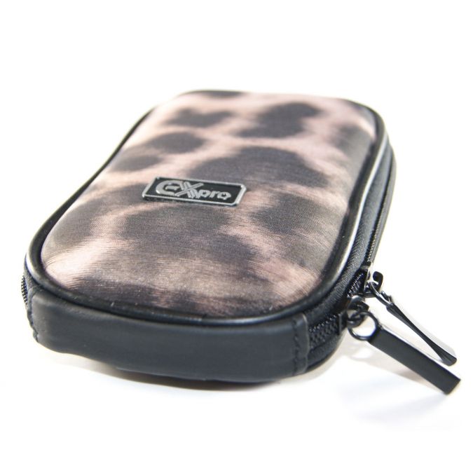 Ex-Pro® Expression Collection - Leopard Skin - Hard Clam Shock proof Digital Camera Case Bag (Cameras upto 95mm x 65mm x 25mm)