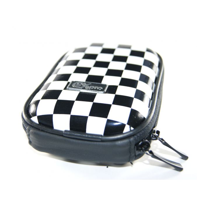 Ex-Pro® Expression Collection - Checkers - Hard Clam Shock proof Digital Camera Case Bag (Cameras upto 95mm x 65mm x 25mm)