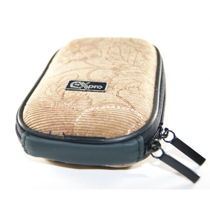 Ex-Pro® Expression Collection - Corduroy Reflections - Hard Clam Shock proof Digital Camera Case Bag (Cameras upto 95mm x 65mm x 25mm)