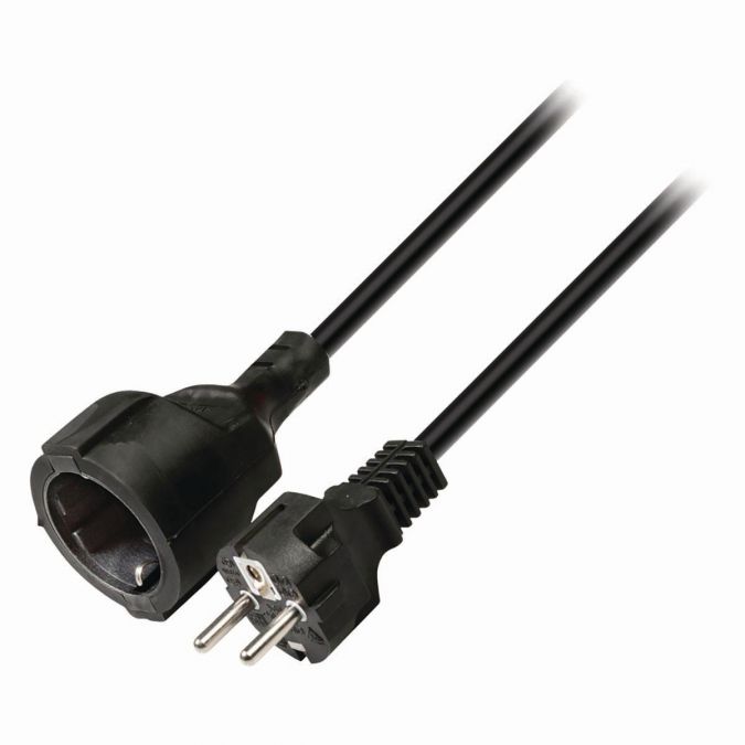 Nedis Power Cable | Schuko Male - Schuko Female | 3.0 m | Black