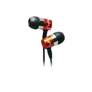 CLiPtec® Metalica Max DEEP Base BME949 In-Ear Headphones with cable wrap - Orange
