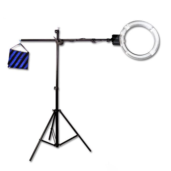DigPro 120cm Lighting Studio Cube with 3 x 65W Photographic Studio Ring light Kit (5400K 90+ CRI Lamp Power 325W EQ) with Boom/Stands