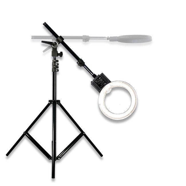 DigPro 60cm Lighting Studio Cube with 3 x 28W Photographic Studio Ring with Boom/Stands & Smart Accessories Kit