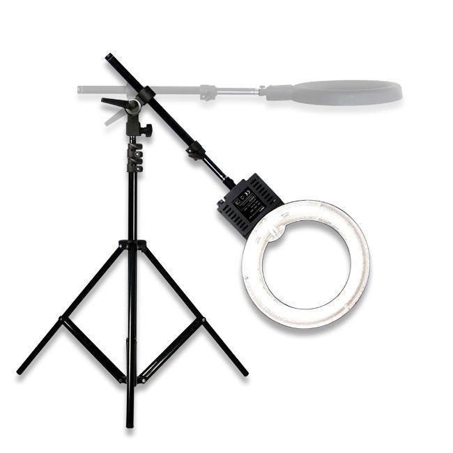 DigPro 80cm Lighting Studio Cube with 3 x 40W Photographic Studio Ring light Kit (5400K 90+ CRI Lamp Power 200W EQ) with Boom/Stands