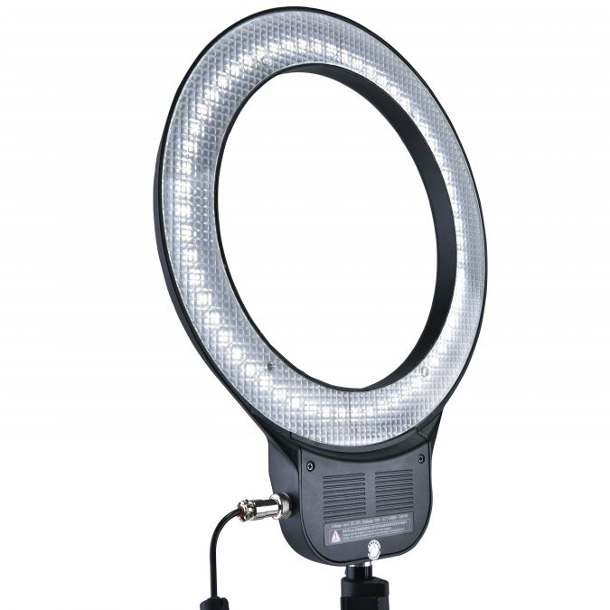 DigPro 30W Photographic/Daylight Cast Metal Ring SM LED Adjustable Lighting Kit (5400K 90+ CRI Lamp Power 200W EQ) with Stands, 32cm/12"