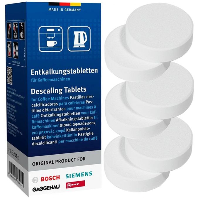 Bosch Descaling Tablets for Tassimo Coffee Machine 6 Tablets