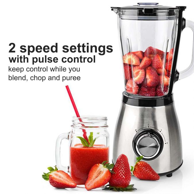 Table Top Blender 1.5L 2 Speed Settings & Pulse